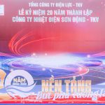 THƯ CẢM ƠN CỦA GIÁM ĐỐC CÔNG TY NHÂN DỊP KỶ NIỆM 20 NĂM THÀNH LẬP CÔNG TY NHIỆT ĐIỆN SƠN ĐỘNG – TKV