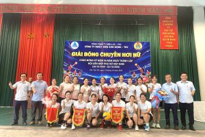 CÔNG TY NHIỆT ĐIỆN SƠN ĐỘNG – TKV: SÔI NỔI GIẢI BÓNG CHUYỀN HƠI NỮ CHÀO MỪNG 96 NĂM NGÀY THÀNH LẬP HỘI LHPN VIỆT NAM